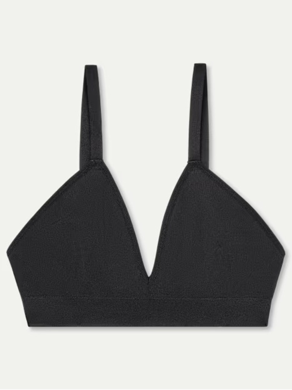 Bombas โข Black Seamless Triangle Bralette